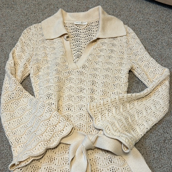 SPELL  Road to Paradise Knit Mini Dress in Wheat - Picture 8 of 12